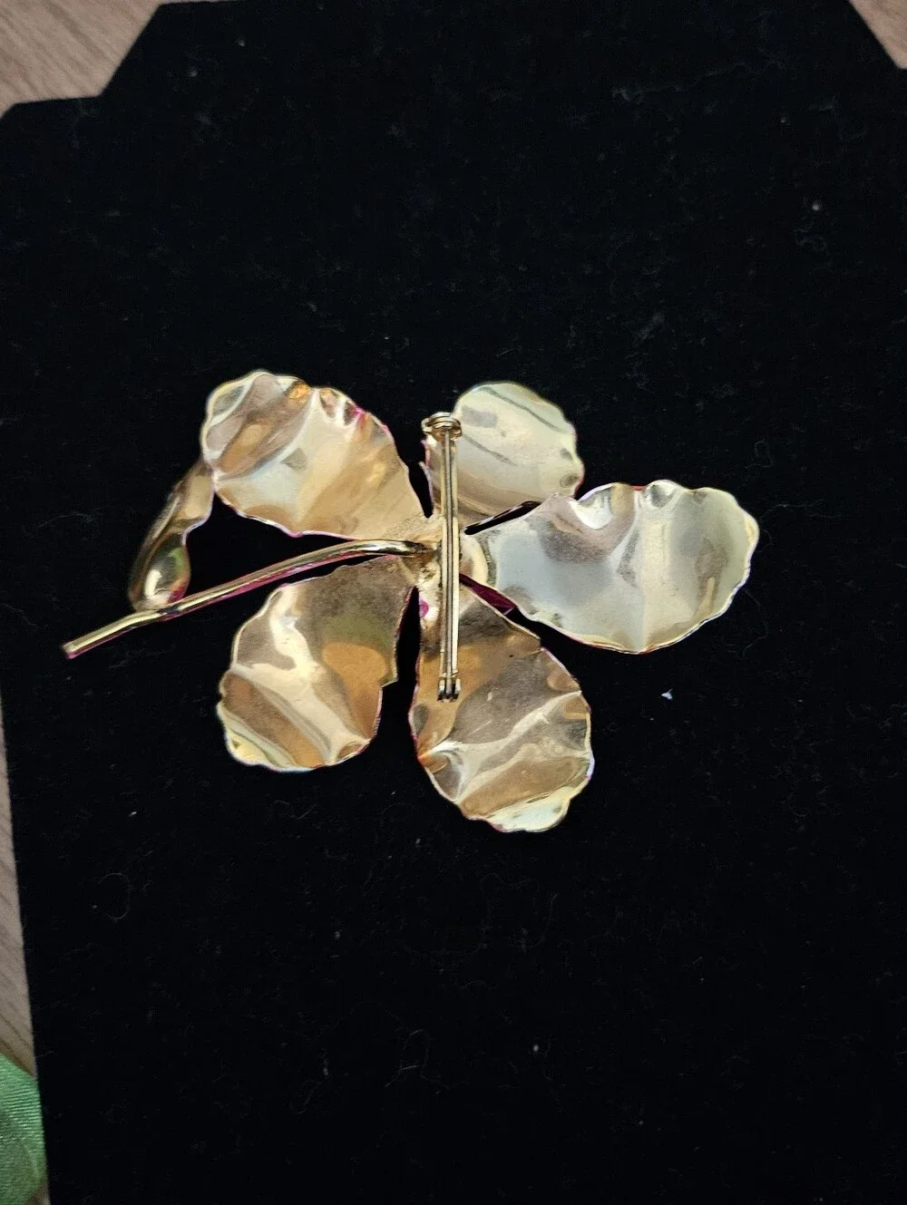 Vintage Pink Flower Brooch